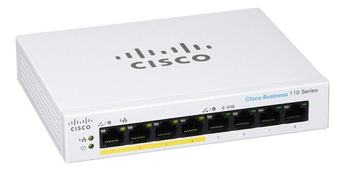 Switch No Administrado Cisco Business Cbs110-8pp-d 8 Puerto