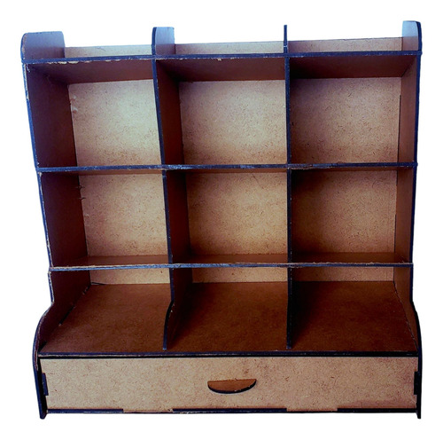 Organizador De Marcadores Y Lápices En Madera Mdf 28x27x14cm