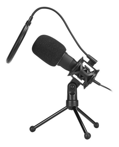 Imagen 3 de 3 de Micrófono Marvo MIC-03 condensador omnidireccional negro