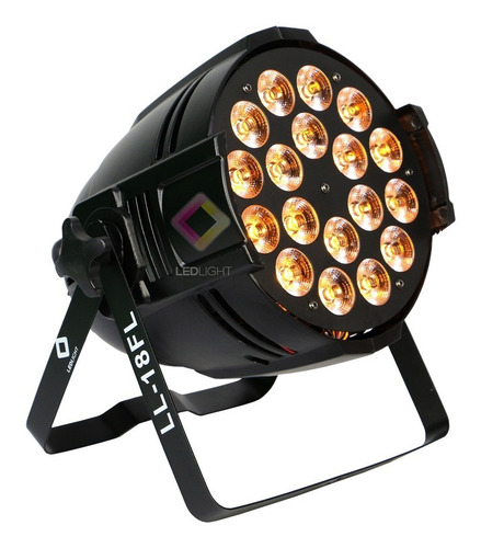 Fly Case Com 8 Canhões Led Par Full 18x18w Rgbwauv Led Par