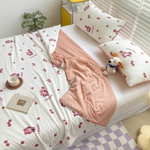 Edredón Doble Ligero, Juego De Colcha Matrimonial, Lotso Toy