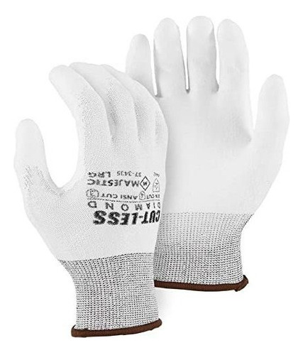 Majestic Blanca Poly Coated Cut Guantes Resistentes