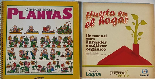 Actividades Sencillas Plantas, Huerta, 2 Libros, Cr04