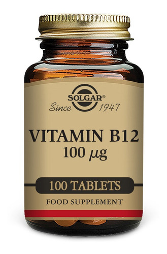 Suplemento en comprimidos Solgar  Vitamina B12 en pote de 111g 100 un