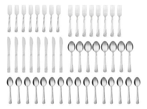 Set De 48 Cubiertos Con Charola Organizadora Para 8 Personas