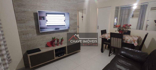 Imagem 1 de 18 de Apartamento Com 1 Dormitório À Venda, 67 M² Por R$ 350.000,00 - Aparecida - Santos/sp - Ap3118