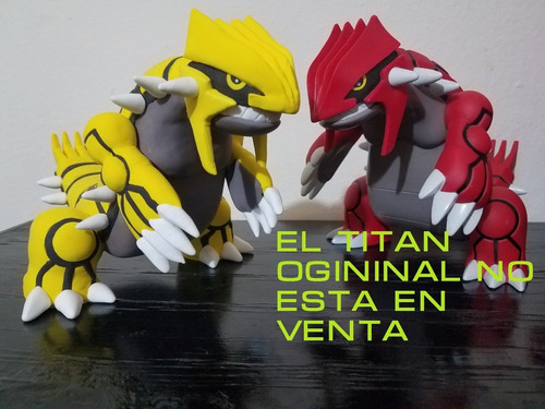 Pokemon Groudon Shiny Figura Hecha A Mano