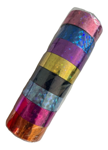 Cinta Adhesiva Decorativa 11mm X 9mts Colores Regalo 12 Pzs