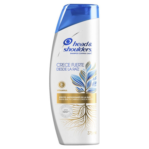 Imagen 2 de 9 de Shampoo Head & Shoulders Crece Fuerte Desde La Raíz X 375 Ml
