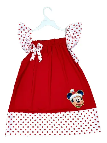 Vestido De Niña, Vestido De Minnie Mikey, Vestido Navidad