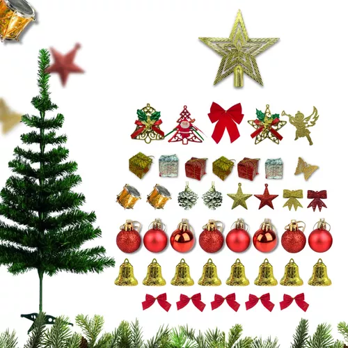 Árvore de Natal Branca, Mini Árvores de Natal Brancas Artificiais de 23,6  pol. com Base de Plástico, Árvore de Natal de Mesa DIY para Decorações de