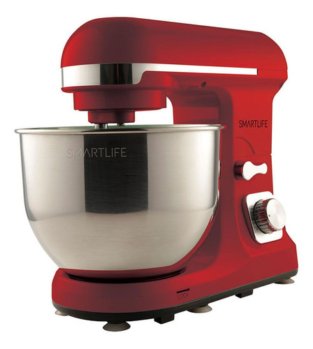 Imagen 3 de 3 de Batidora de pie Smartlife SL-SB0037 roja 50 Hz x 60 Hz 220 V - 240 V