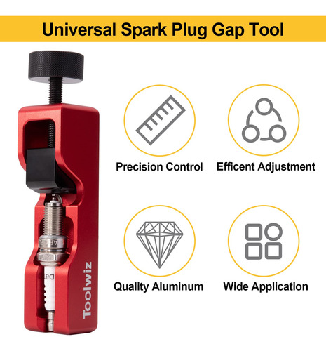 Herramienta Spark Plug Gap Toolwiz Con Manómetro De 32 Palas