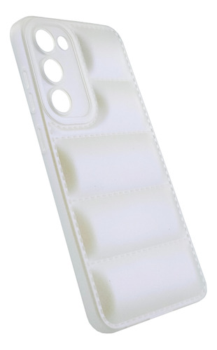 Funda Cubre Mod Puffer Perlada Bicolor Para Samsung S23 Plus