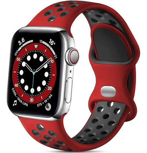 Malla P/ Reloj Apple Watch 2 3 4 5 6 7 8 9 Rojo 42 A 49mm