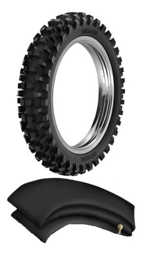 Pneu Traseiro E Câmara 4mm 100/90-19 Rw33 Trilha Crf 250f Yz