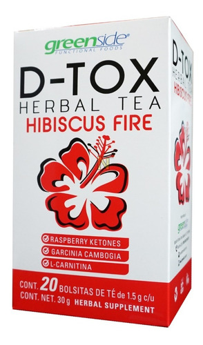 Te D-tox Hibiscus Fire (20 Bolsitas) Greenside