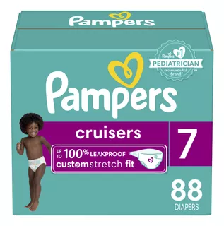 Pampers Cruisers Disposable Baby Diapers Size 7, 88 Count,