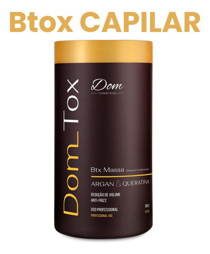 Dom Tox Btox Mascara Argan Queratina 950g