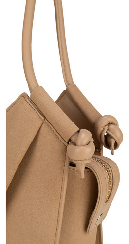 Bolsa Satchel Cloe Ecerali Mediano Color Marrón claro