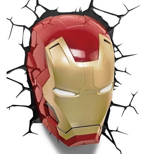 Ironman Figuras Marvel Lamparas De Pared 3d Superheroes