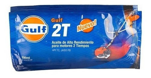 Aceite Motor 2t, Gulf, Alto Rendimiento, Moto , Sachet 100ml