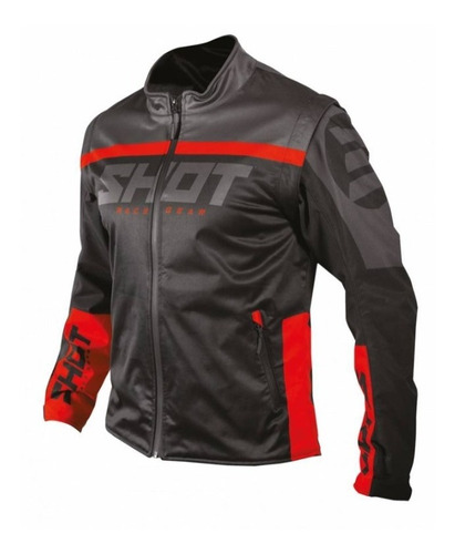 Campera Shot Softshell Enduro Impermeable Mangas Desmontable