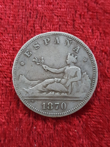 Moneda 2 Pesetas - España - Año 1870 - Cod 32078