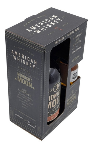 Imagen 4 de 10 de Pack Regalo Whisky Midnight Moon Oak Cask + 50ml Apple Pie