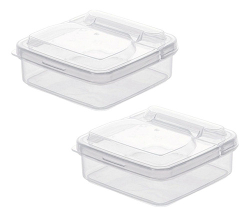 Recipiente Compacto Para Refrigerador De 2 Piezas Soporte