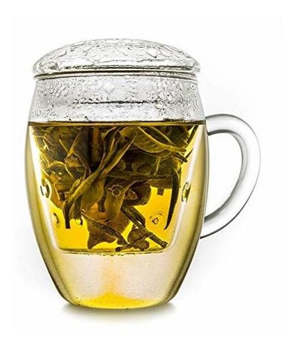 1 Vaso De Té Todo En Uno Creano Con Filtro De Vidrio Integra