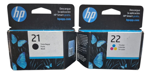 Combo Cartucho Hp21 C9351 + Hp22 Tricolor C9352 Vencidos Fc.