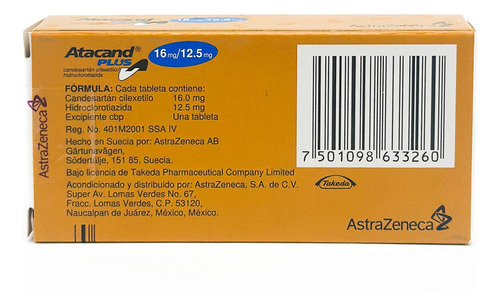Atacand Plus 16 Mg/12,5 Mg 28 Tabletas 2 Pack + Kit Botiquín