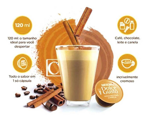 Capsulas Dolce Gusto Nescafe Mocaccino Canela