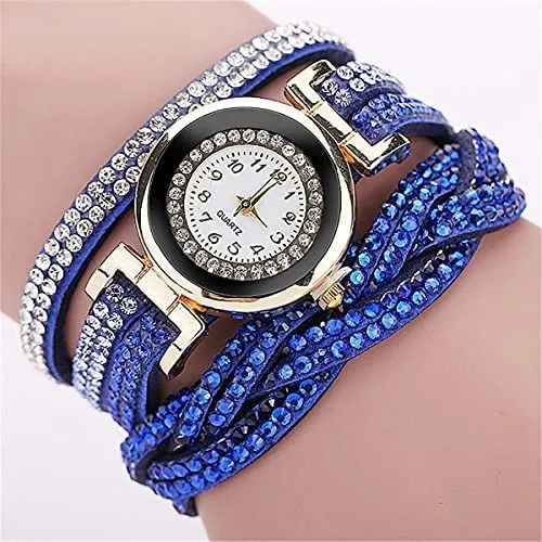 Cdybox Reloj De Moda Con Diamantes De Imitación, Pulsera De