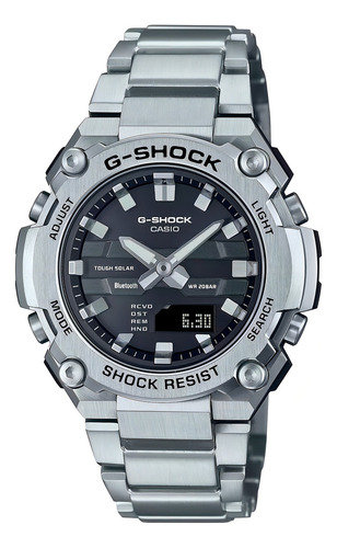 Reloj G-shock Gst-b600d-1a Resina/acero Hombre Plateado
