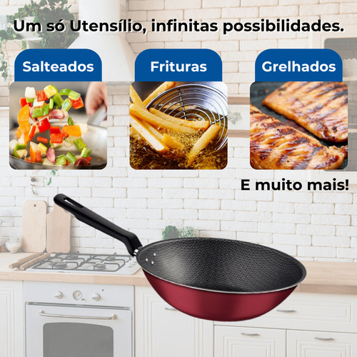 Frigideira Tramontina Grande Antiaderente 28cm Com Tampa