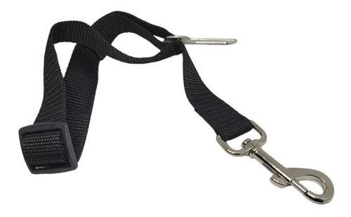 Cinturon De Seguridad Reforzado Para Mascotas Reglamentario Color Negro