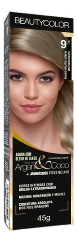  Tinta De Cabelo Beauty Color Individual - Todas Colorações Tom 9.1 louro muito claro acinzentado