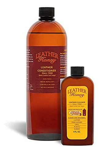 Kit Completo De Cuidado De Cuero Leather Honey