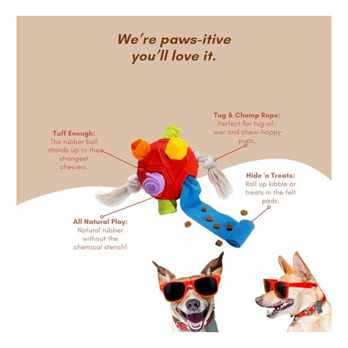 Tuff Snuff Snuffle Ball Bola De Tratamiento Para Perros,