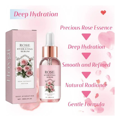 Tónico De Esencia Hidratante De Larga Duración Deep Rose