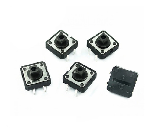 Pack 5 Boton Pulsador Tecla Switch 12mm 7.3mm B3f4055 Nubbeo