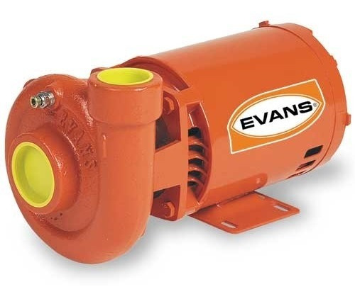 Bomba Industrial Evans Eléctrica 1hp 127 / 220 V Monofásica Color Naranja