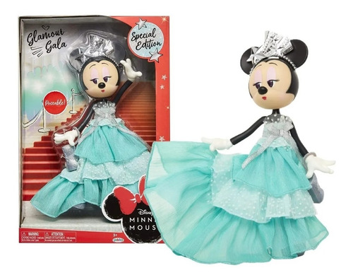 Muñeca Minnie Mouse Articulada Edición Especial Glamour Gala