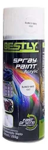 Pintura Acrílica Spray Bestly Blanco Mate