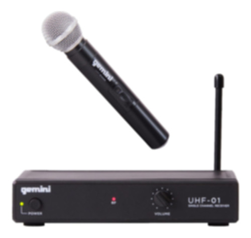 Gemini Sound Uhf-01m F3 - Micrófono Inalámbrico De Mano Prem