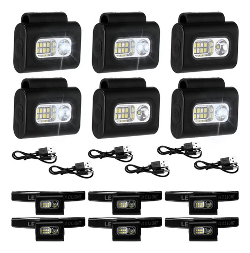 Luces Led Para Correr 6 Uds. Recargables, Reflectantes, Magn