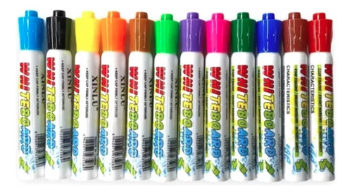 Plumones De Color Para Pizarron Blanco Con Estuche