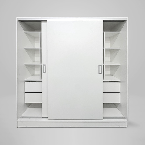 Placard Puertas Corredizas 180 X 56 X 180 Cm Moderno Cubos